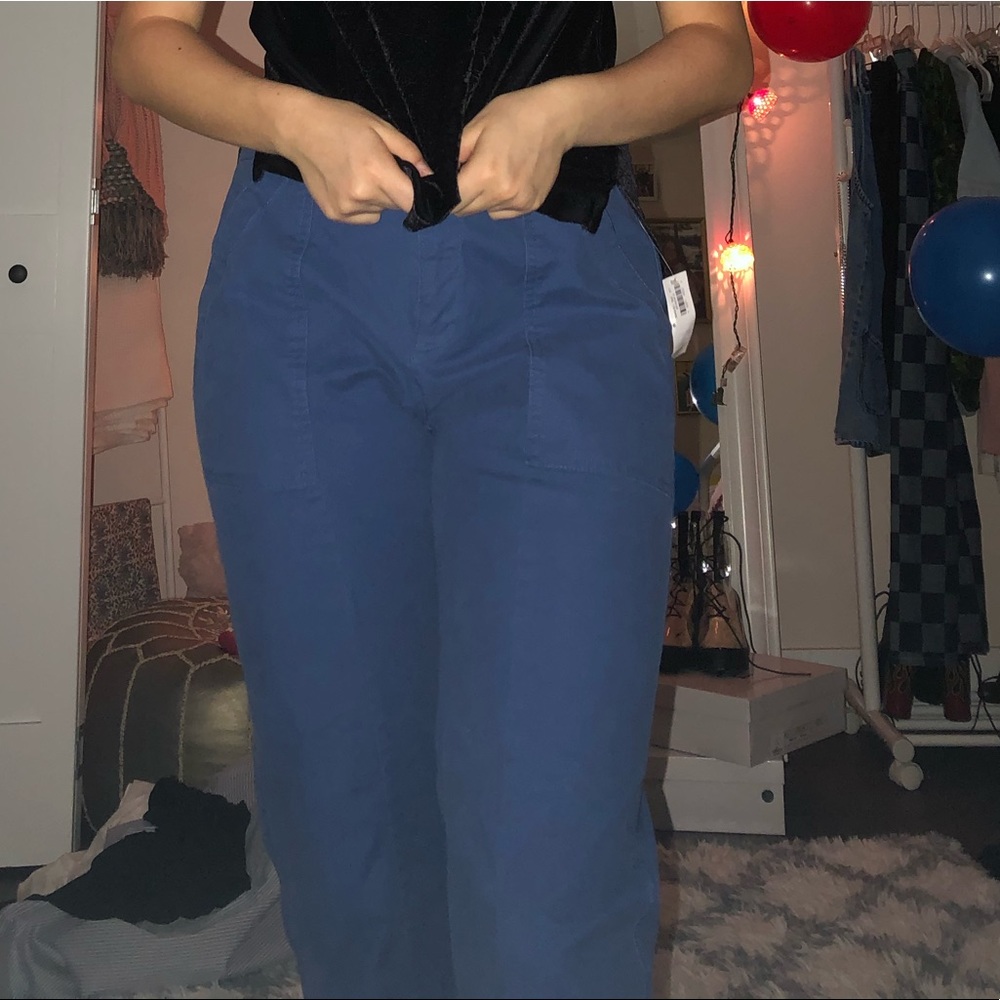 Blue utility pants